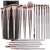 BS-MALL Makeup Brush Set 18 Pcs Premium Synthetic Foundation Powder Concealers Eye shadows Blush Makeup Brushes with black case (Champagne Gold)